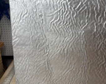 Uncat Ice White Ripple Stipple (Youghiogheny 17) 12” x 12”