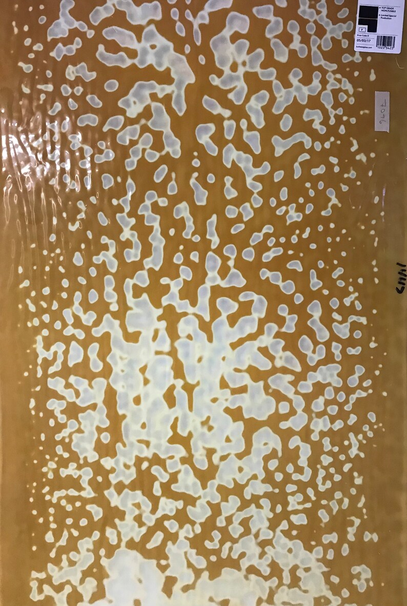 Stained Glass Sheet, 10 X 10 Toffee Ring Mottle bullseye 6010 Etsy