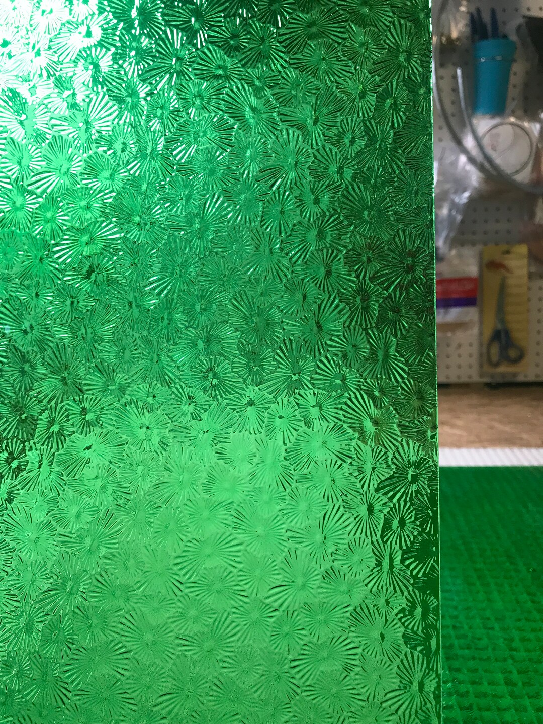 Stained Glass Sheet, 12 X 12 Medium Green Florentine wissmach 316 F Etsy