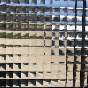 12" x 12"- 4mm Clear 1/2” Cross Reed