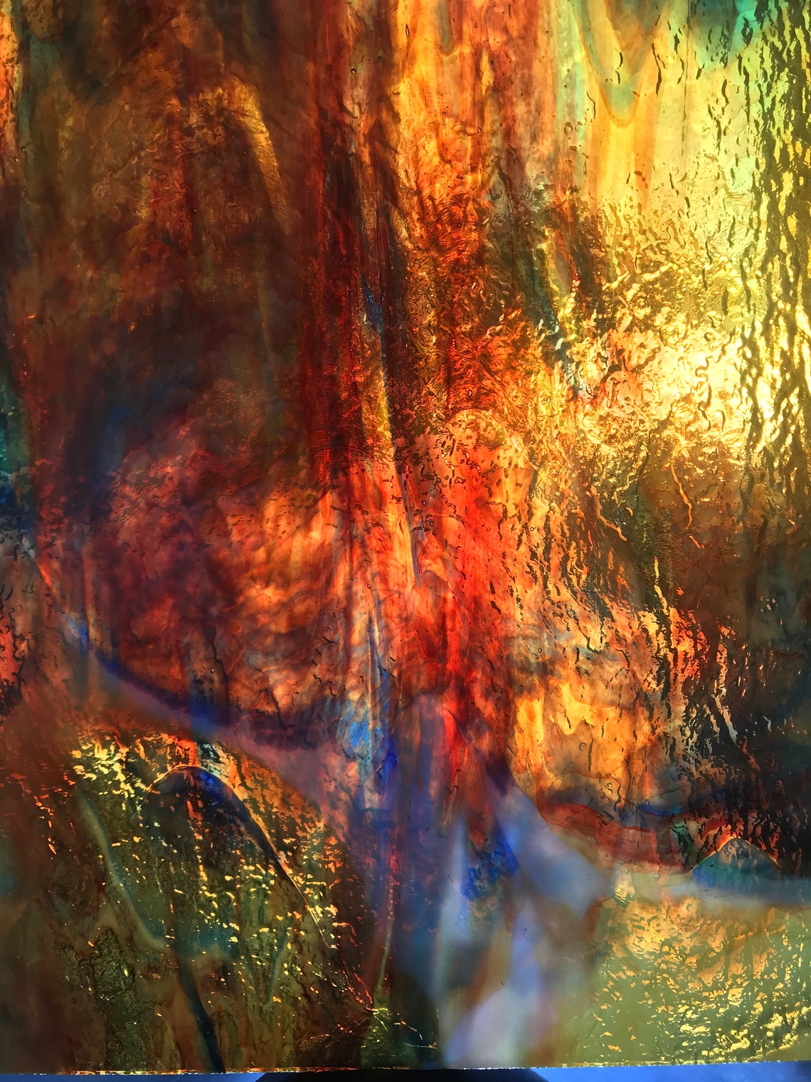 12 X 12 Stained Glass Sheet 12x 12 Brown Etsy