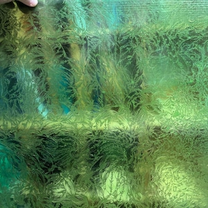 Light Green, Glue Chip, 12" x 12" - Stained Glass Sheet or Supply