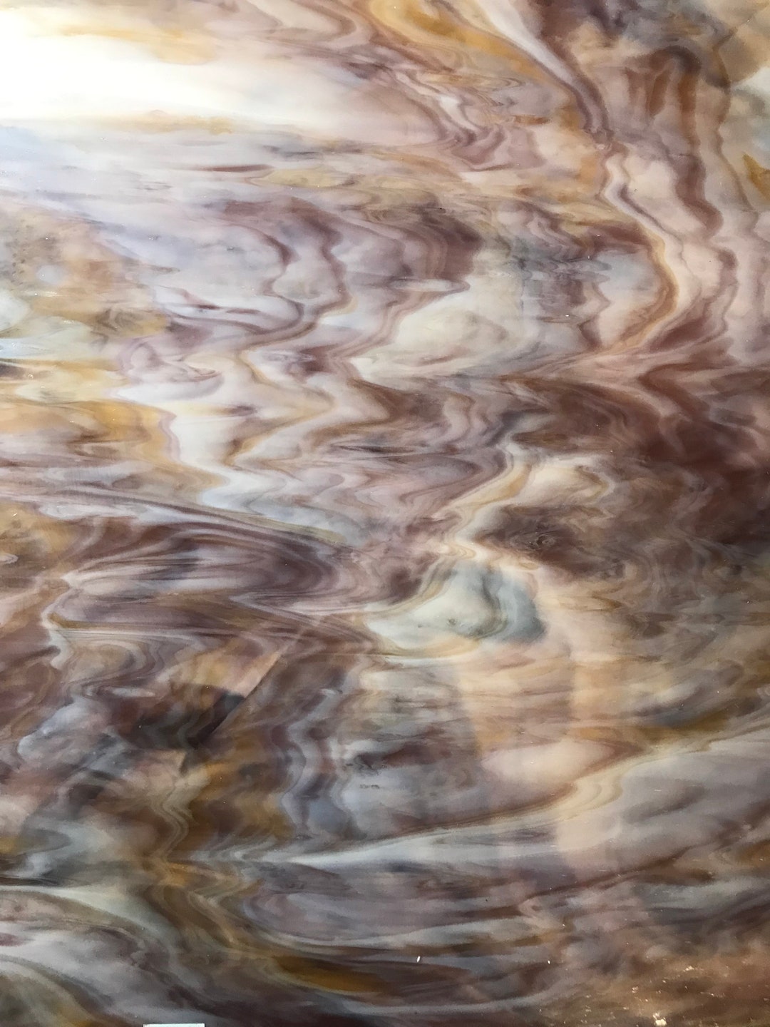 Stained Glass Sheet, 12 X 12 Purple, Amber and Opal kokomo 140 Etsy