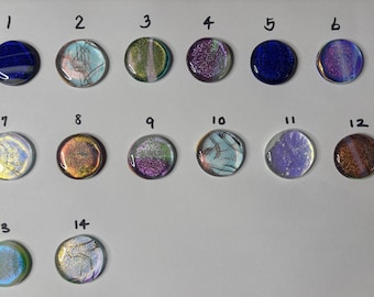 CBS 96 Dichroic Cabochon  - 1 pieceStained Glass Sheet or Supply
