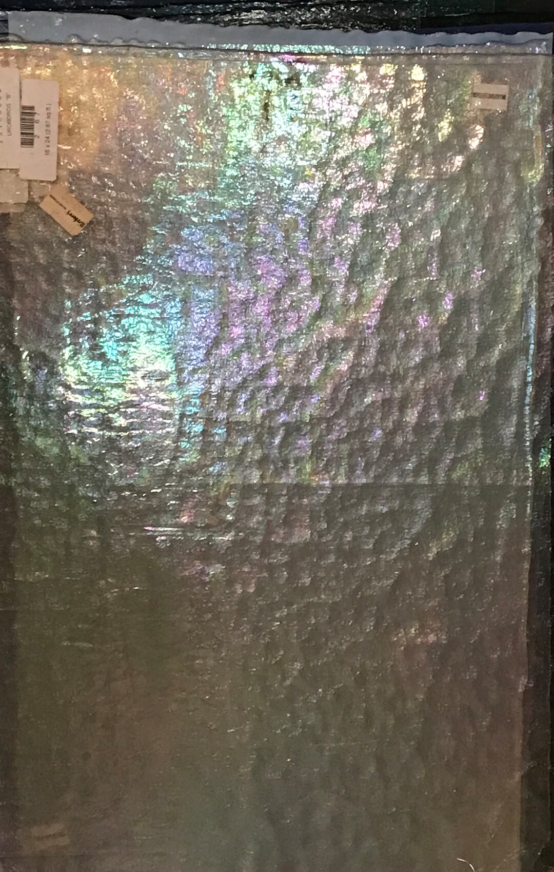 Stained Glass Sheet 12 X 12 Clear Iridescent uroboros Etsy