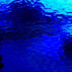 Stained Glass Sheet, 8" x 6"  - 96 Blue Rough Rolled (Spectrum 136 RRF)