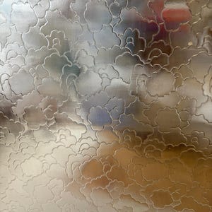 8&quot; x 6&quot; Stained Glass Sheet, -  Clear Moran