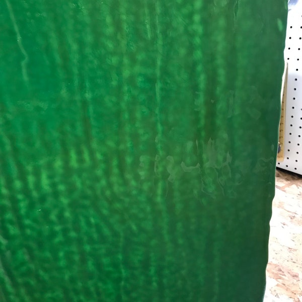 Stained Glass Sheet, 10" x 10"  - Dark Forest Green Opalescent (Bullseye 141-30)