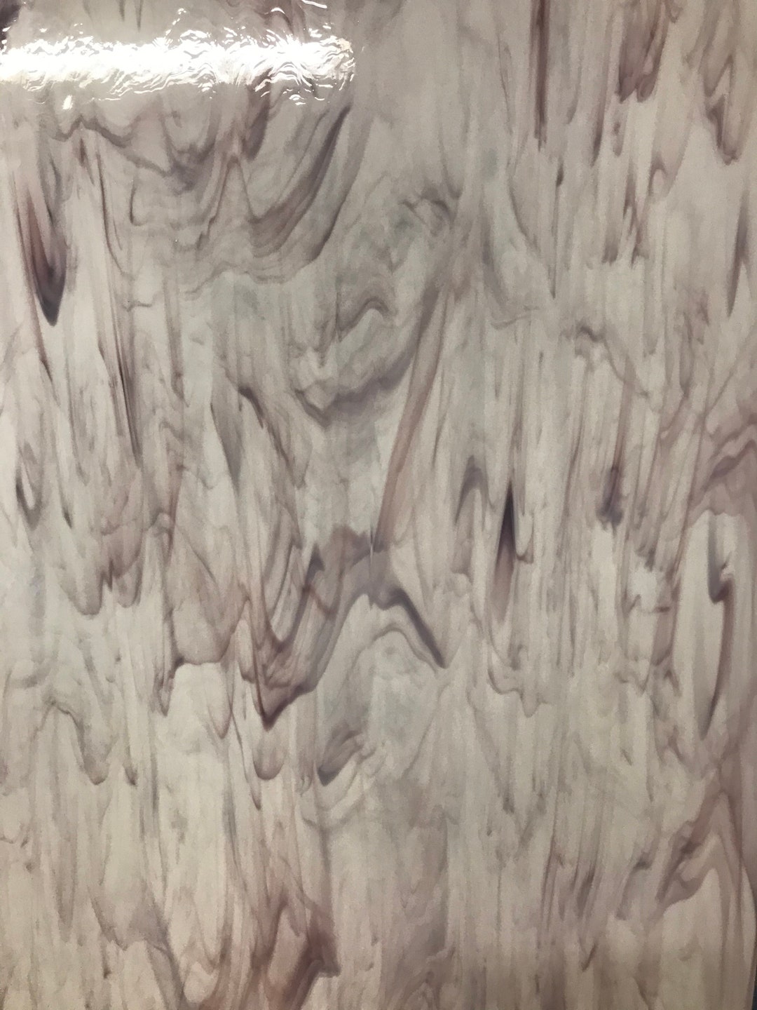 12 X 12 Stained Glass Sheet, 12 X 12 Light Purple and White spectrum