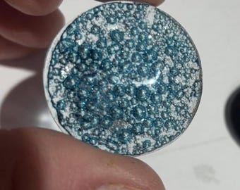 1oz Black Copper Oxide - Fuse to make Blue BubblesStained Glass Sheet or Supply