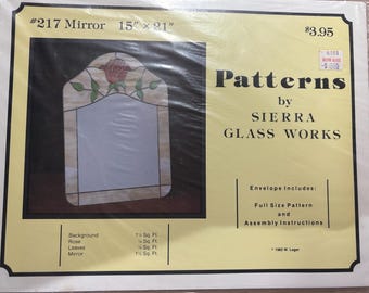 Mirror Pattern *Please Read DescriptionStained Glass Sheet or Supply