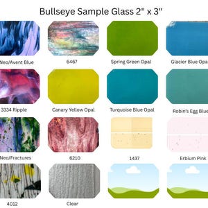 Bullseye Sample, 2"x3", Pick Glass, SAMPLE SIZE