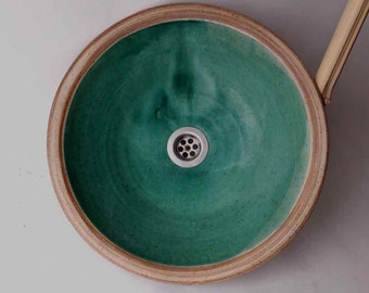 Wash basin Turquoise Ø 36 H 12 cm