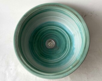 Washbasin / Insert Beige/Green Ø 36 cm H 15.5 cm