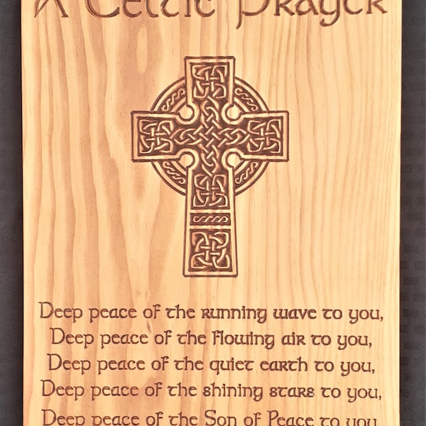 Prayer wall Hanging; Celtic Cross; Celtic Prayer wall hanging; Cross with Prayer