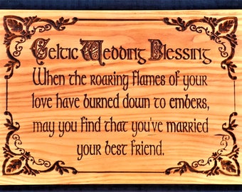 Wedding; Wedding Gift; Anniversary Gift; Wedding blessing; Celtic Wedding; Irish Wedding; Scottish Wedding;Christmas wedding
