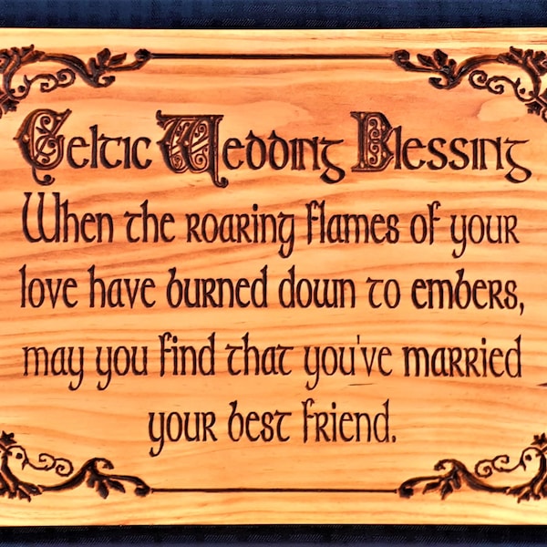 Wedding; Wedding Gift; Anniversary Gift; Wedding blessing; Celtic Wedding; Irish Wedding; Scottish Wedding;Christmas wedding