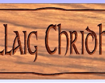 Scottish Gaelic Christmas Plaque