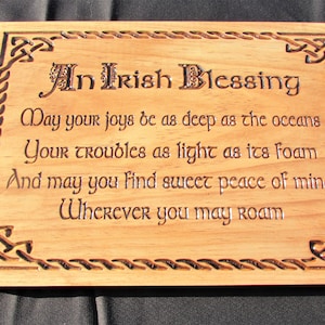 Ireland;Irish Blessing;Irish blessing plaque;Irish Blessing Wood sign;Irish Decor