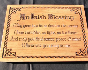 Ireland;Irish Blessing;Irish blessing plaque;Irish Blessing Wood sign;Irish Decor