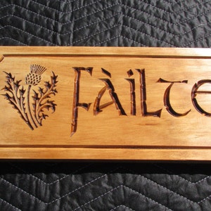 Scottish Welcome Plaque;Scottish Christmas Gift;Scottish Gift