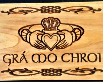 Grá mo Chroí ; Love of my Heart; Irish Vallentine's day gift