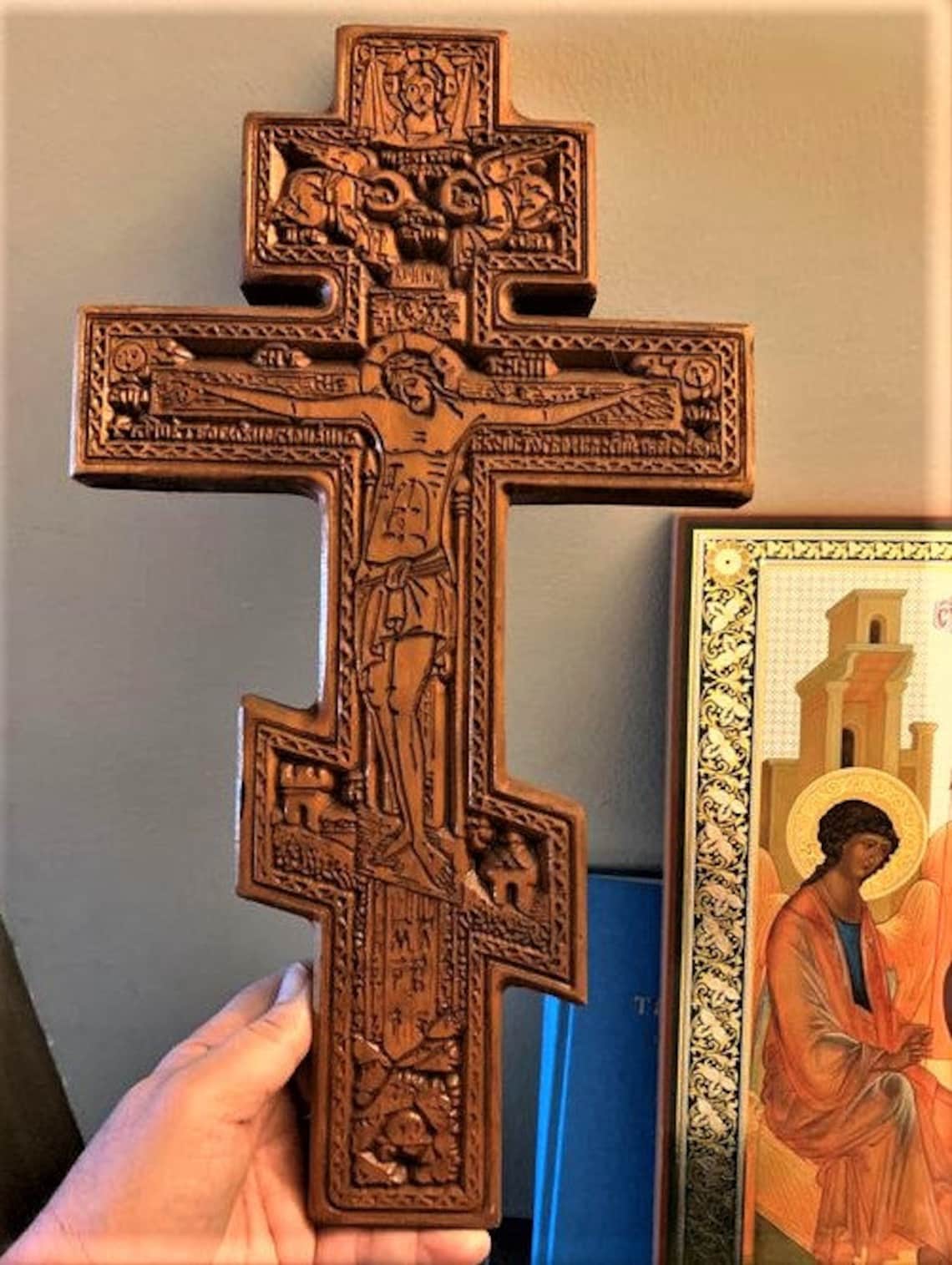 Eastern Orthodox Crucifix Orthodox Cross Etsy