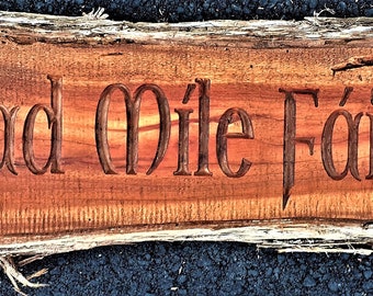 Live edge red cedar Signs; Rustic Signs; Custom Cedar Sign: Must Request a Custom Order