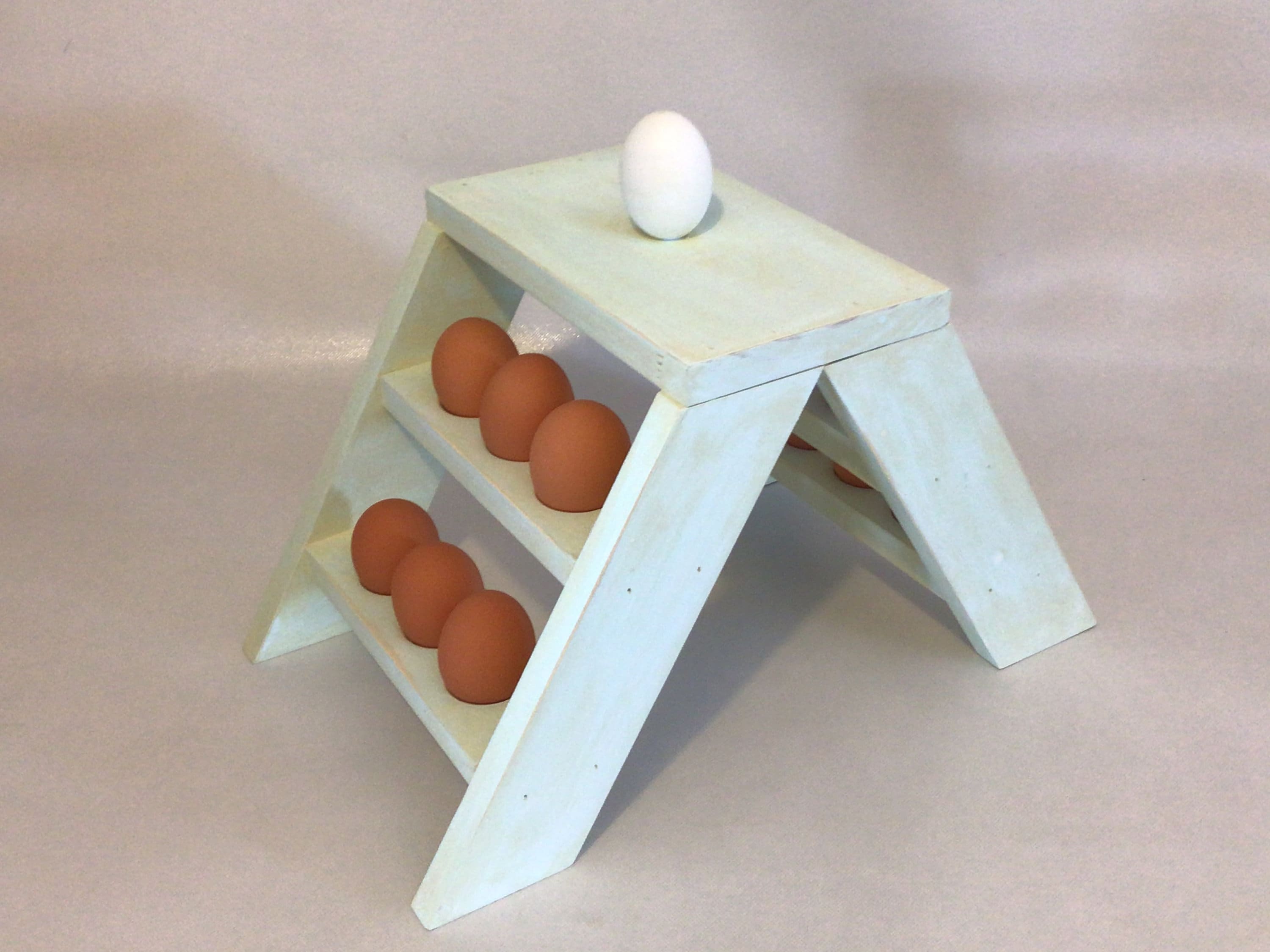 Wooden Farm Fresh Egg Holder. Counter Egg Display. Holds 12 Etsy
