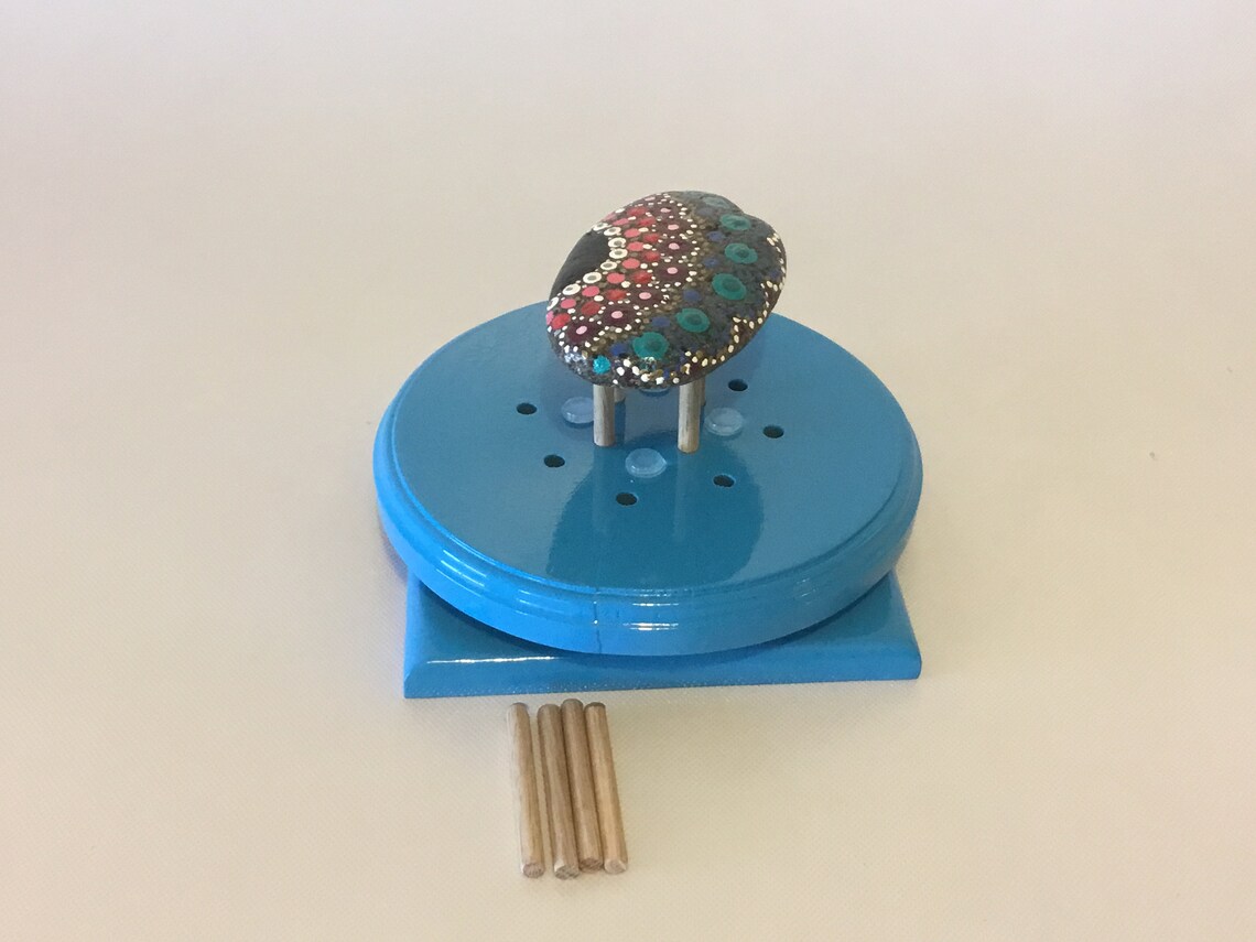 Turntable or Lazy Susan for Crafting or Painting Turquoise Etsy