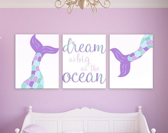 Mermaid Room Decor Etsy