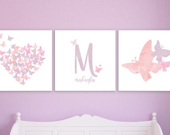 girls butterfly bedroom