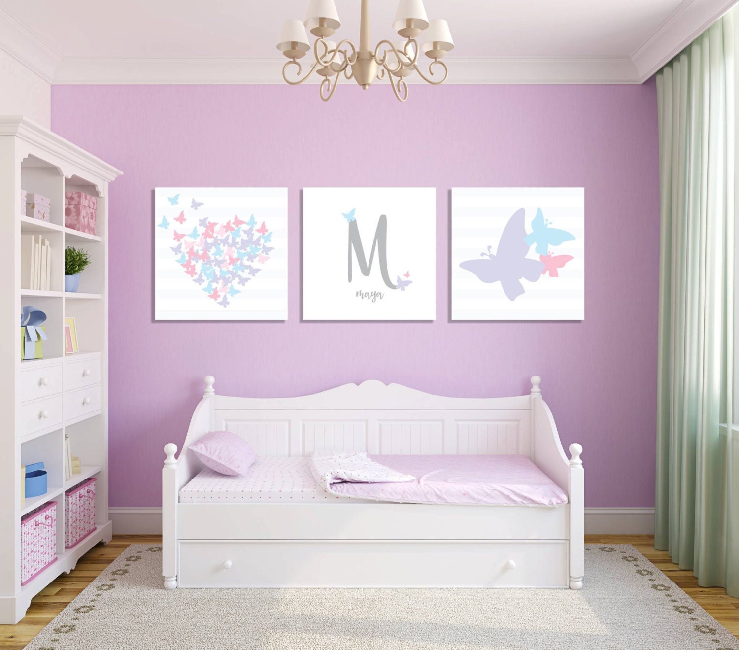 butterfly girl's room wall art butterfly nursery heart etsy butterfly girl's room wall