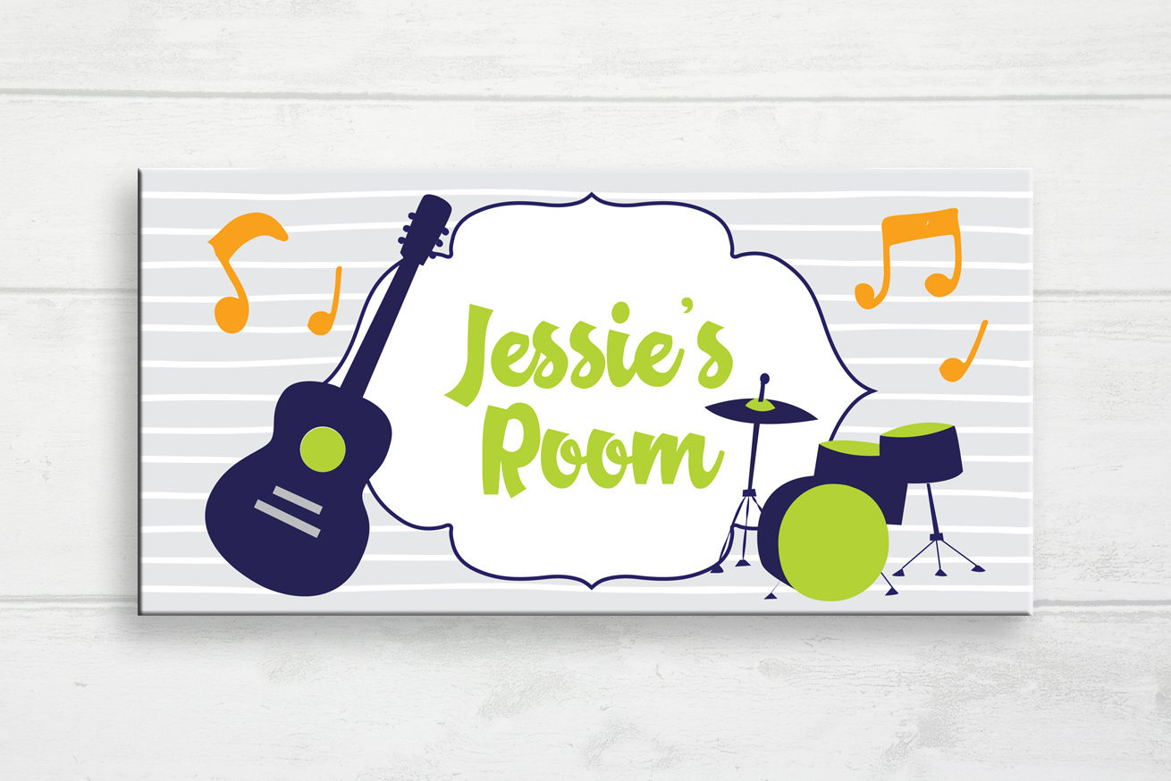 Personalized Music Room Door Sign, Kids Nursery Decor - Etsy