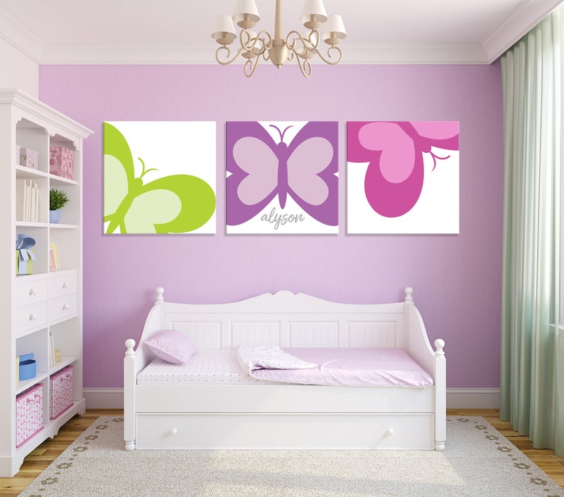 Modern Butterfly Wall Art Butterfly Girls Nursery Butterfly Etsy New