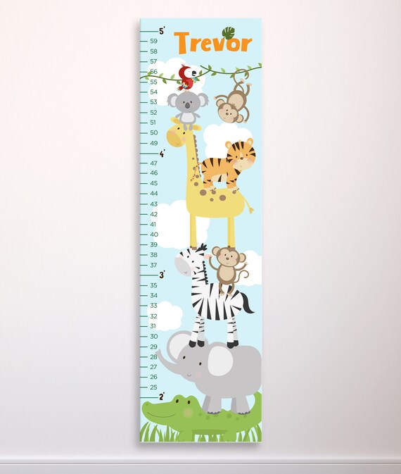 Safari Animal Growth Chart