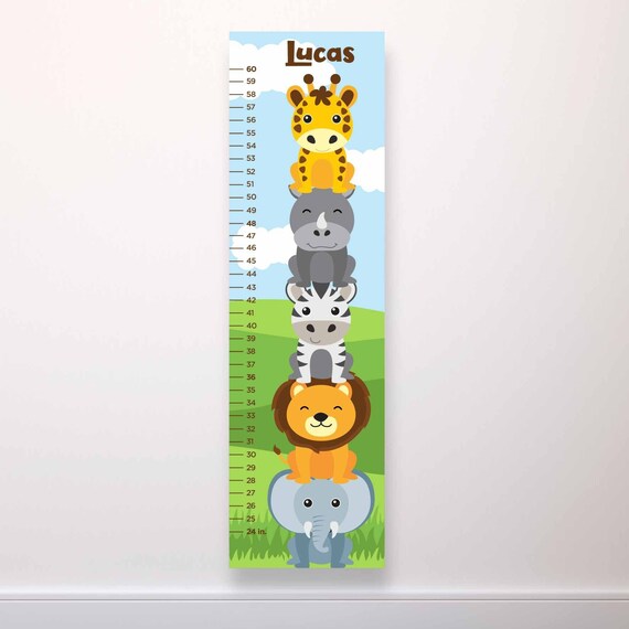 Safari Animal Growth Chart