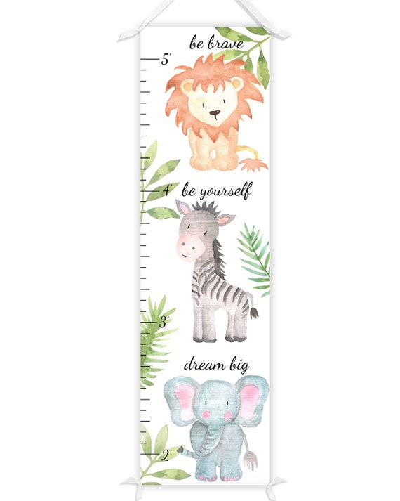 Safari Animal Growth Chart