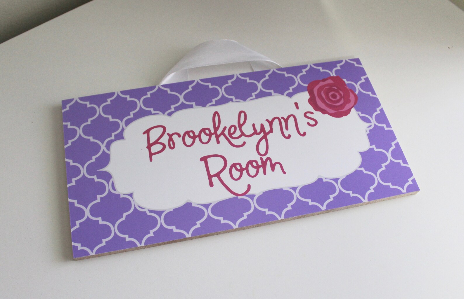 Rose Door Sign Flower Door Sign Kid's Door Sign Etsy