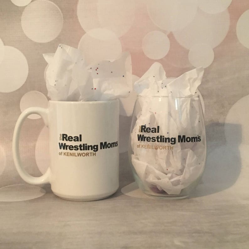 The Real Wrestling Moms Glass Wrestling Mug Wresting Gift Wrestling Glass Wrestling Mom image 3