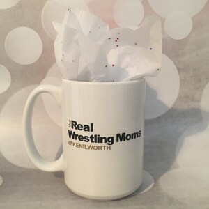 The Real Wrestling Moms Glass Wrestling Mug Wresting Gift Wrestling Glass Wrestling Mom image 2