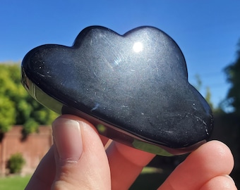 Obsidian Cloud - Self Reflection, Release Negative Energies - Standing Obsidian Black Cloud Carving Crystal Healing Gemstone