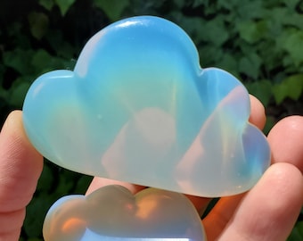 Opalite Cloud - Confidence, Boost Inner Power, Stabilizing - Crystal Cloud Carving Healing Gemstones