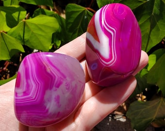 Pink Agate Freeform - Balance of the Physical, Mental & Emotional - Pink Agate Crystal Freeform Healing Gemstone