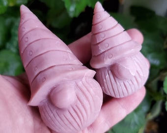 Pink Opal Gnome - Activates Heart Chakra, Strengthens Connection To Yourself, Individuality - Pink Crystal Gnome Carving Gemstone