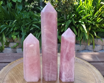 Big Rose Quartz Tower - Unconditional Love, Compassion, Self Love - Very Large Pink Crystal Point Healing Gemstones