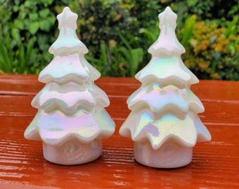 Aura White Jade Tree - Peaceful, Calm, Love Energy, Positive Energy - White Tree Crystal Carving Healing Gemstone