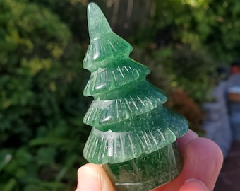 Green Aventurine Tree - Manifestation, Prosperity, Wealth - 2.75" Green Aventurine Crystal Tree Healing Gemstones