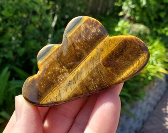 Tiger Eye Cloud - Courage, Motivation, Confidence, Grounding, Energetic Protection, Energy - Tigers Eye Crystal Healing Cloud Gemstone