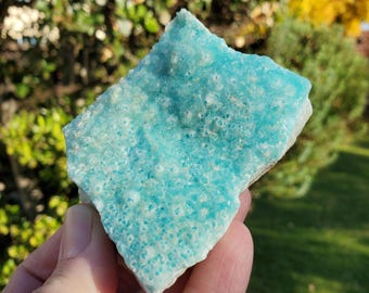 Raw Blue Aragonite Specimen - For Healers and Spiritual Teachers, Helps You Communicate & Deal With Others - Raw Crystal Ocean Stone